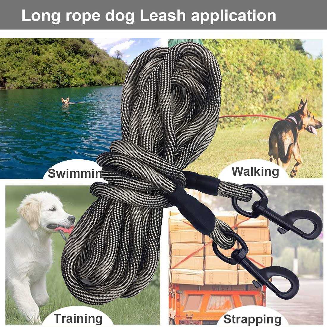 Dog Tie-Out Long Rope Dog Leash H853074