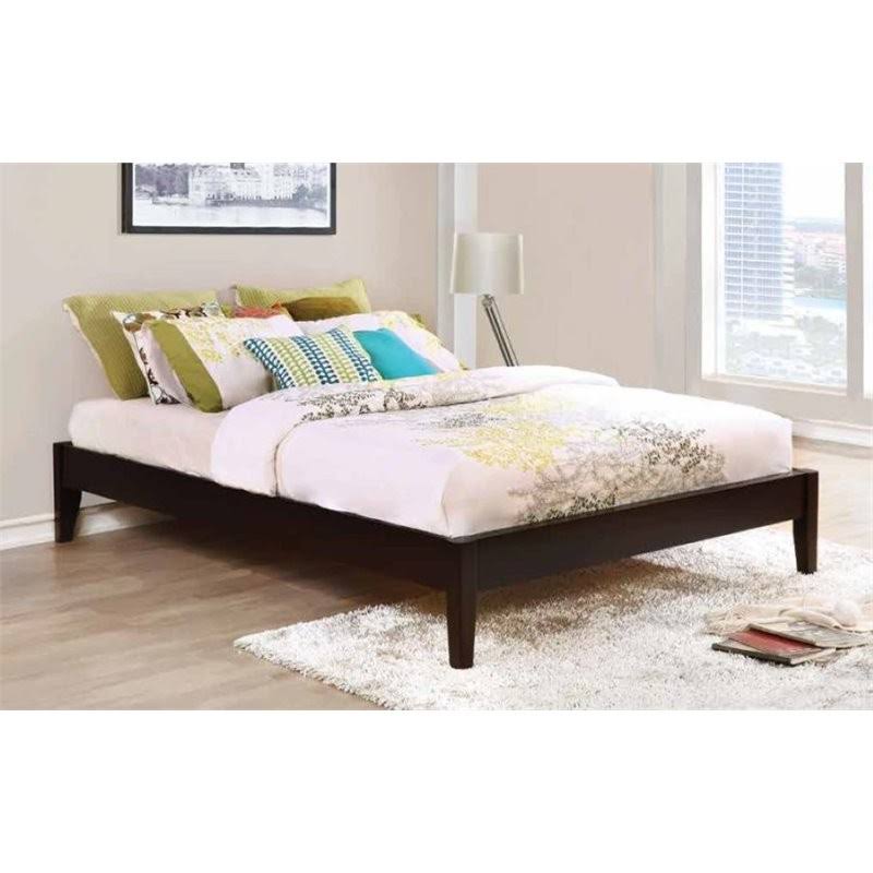 Cappuccino Queen Platform Bed H85878