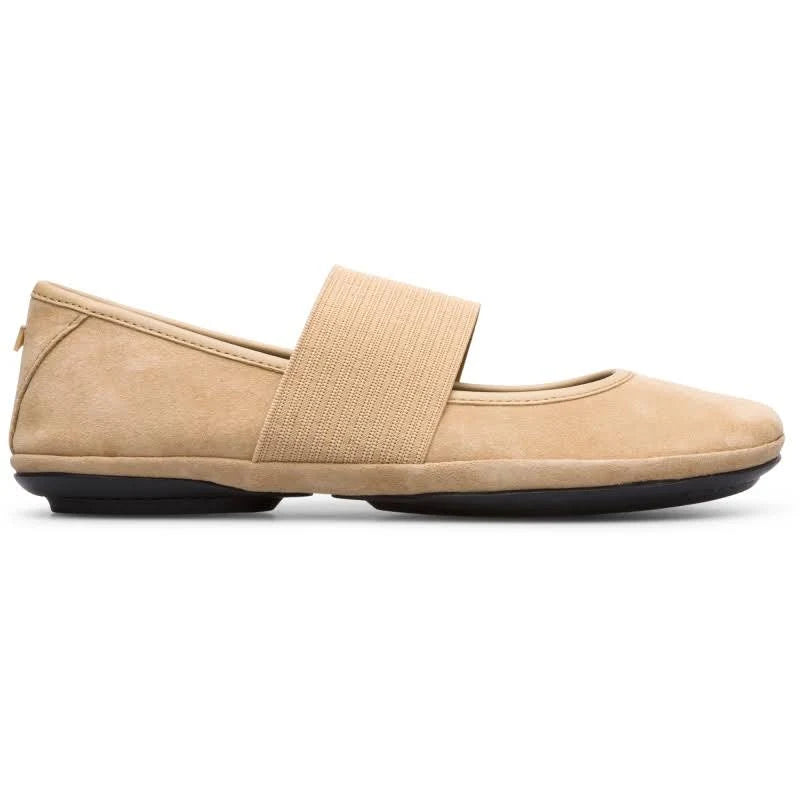 Beige Ballerinas Women Size 6 E291