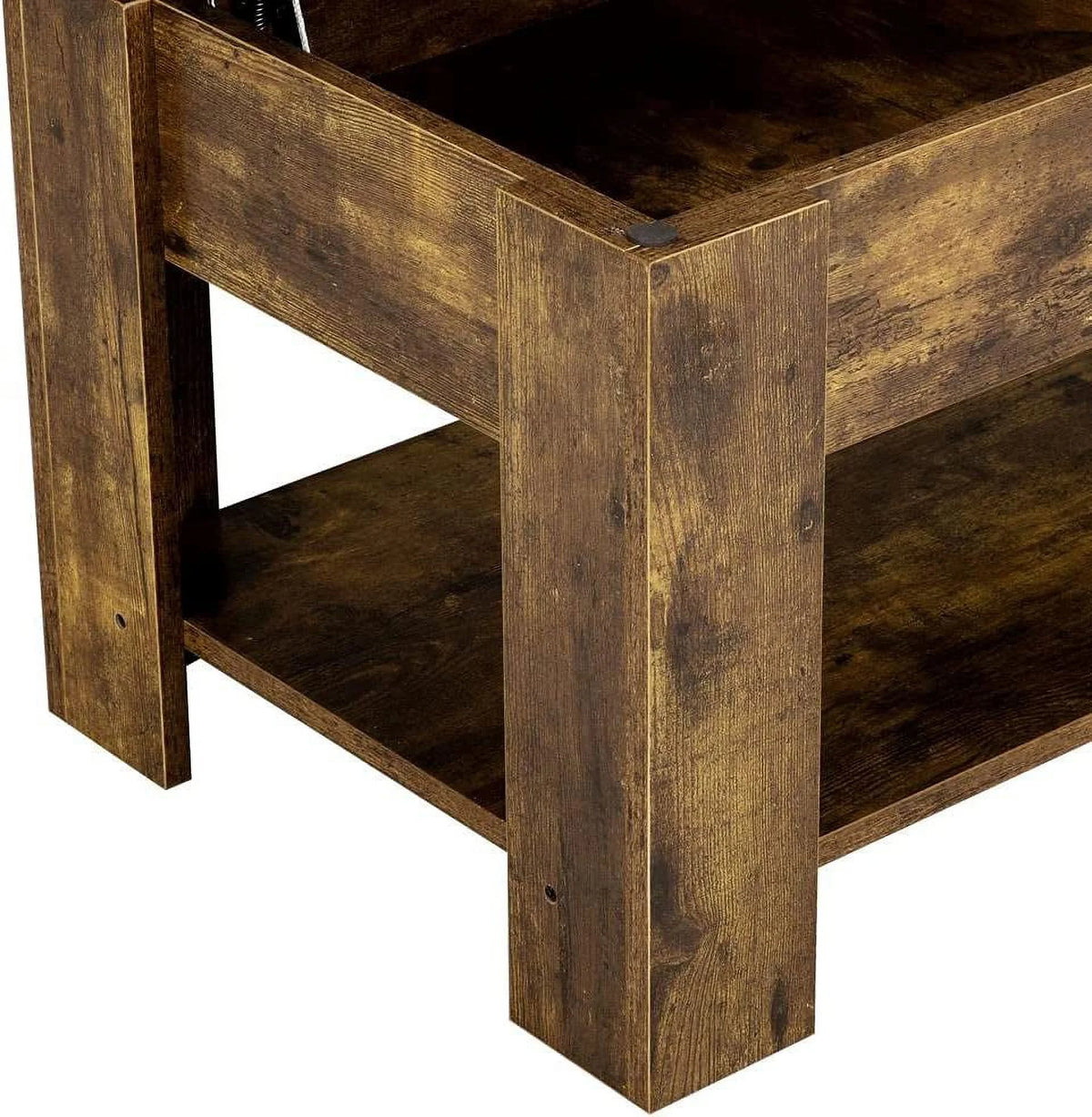 Lift Top Coffee Table with Hidden Compartment & Storage Shelf T6099