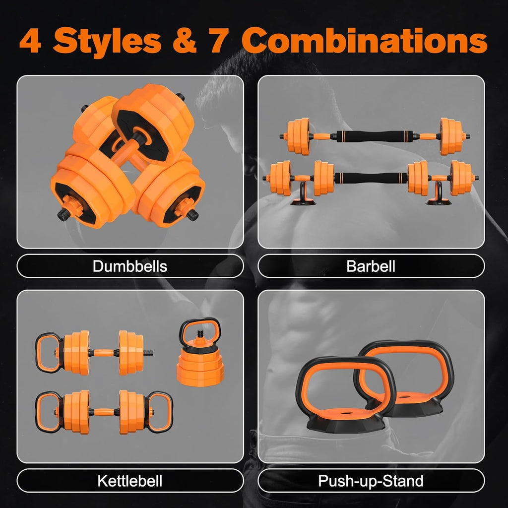 Adjustable 6 in 1 Dumbbell Weight Set A213