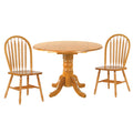 Oak 3PC Round Extendable Wood Dining Set G149346