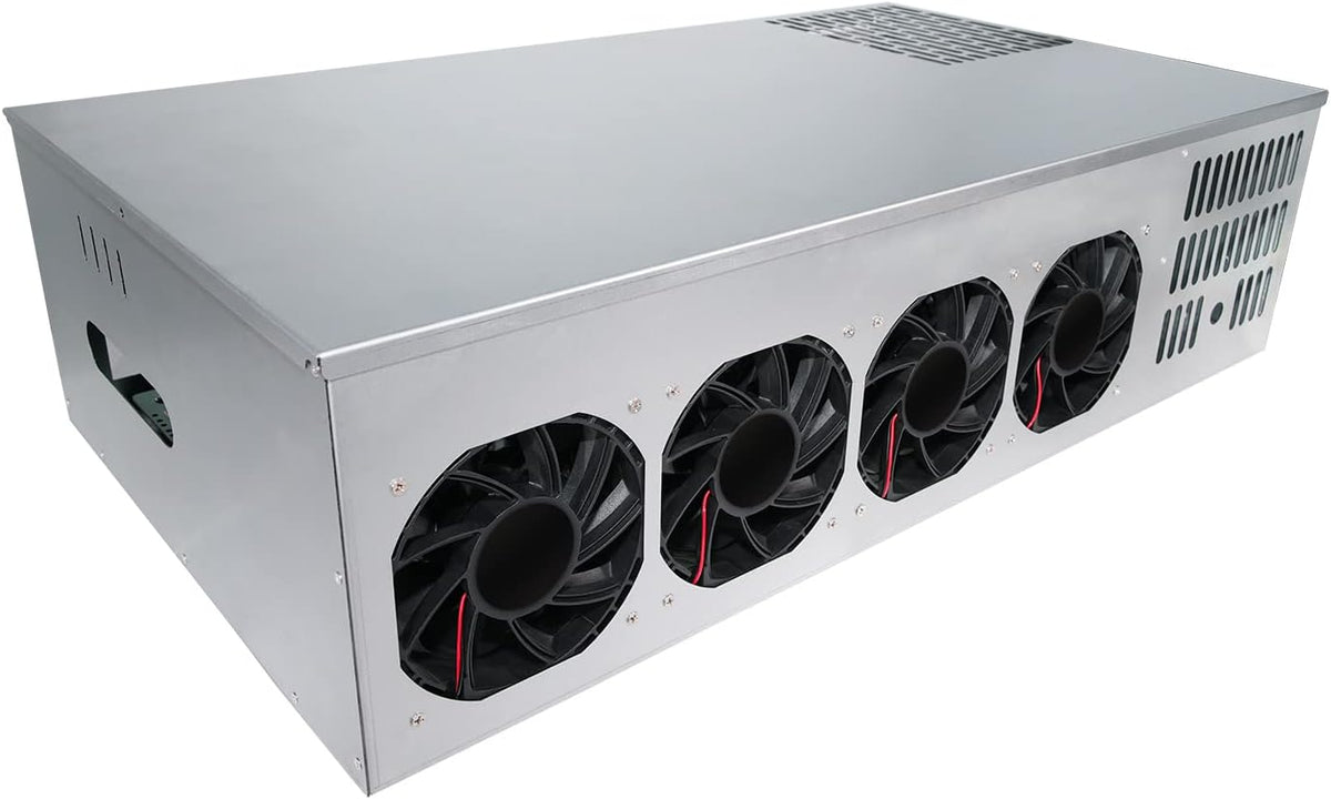 8 GPU Mining Rig Case with Cooling Fans and Motherboard W886