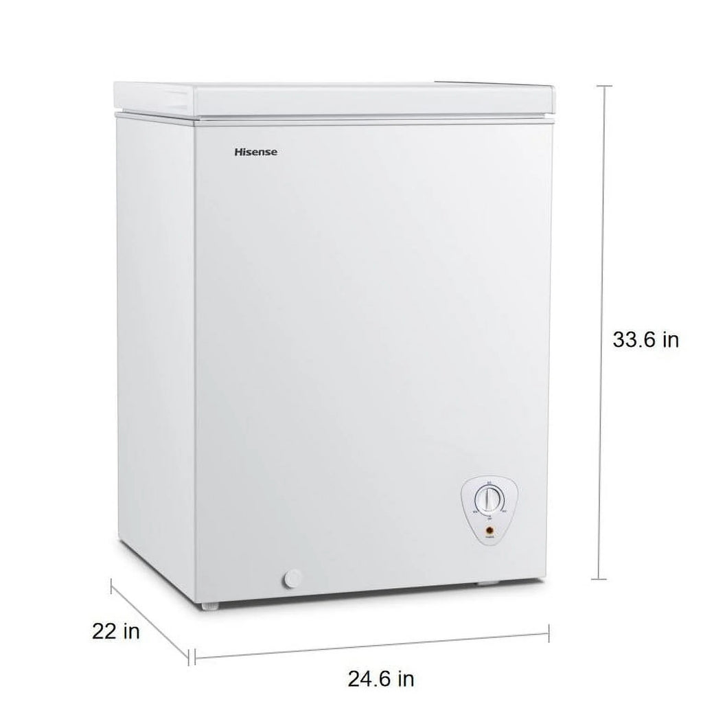 White 5 Cu ft Chest Freezer V9974