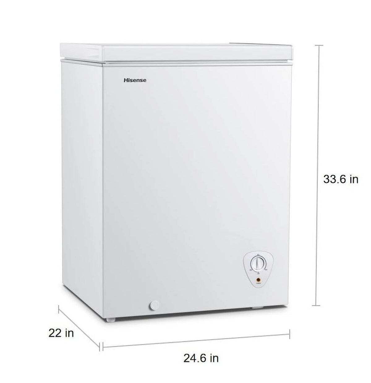 White 5 Cu ft Chest Freezer V9974