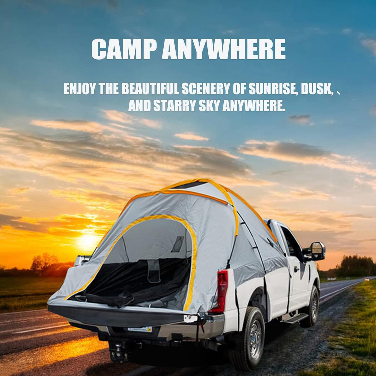 Waterproof Double-Layer Truck Bed Tent for 2 Persons G738