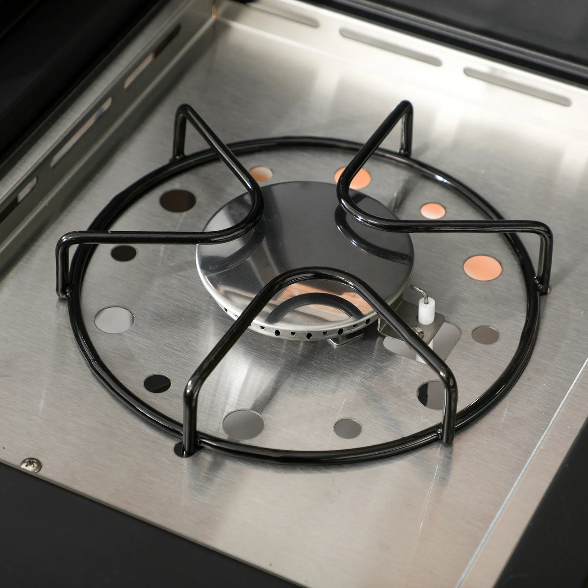 4 Burner Propane Gas Grill with Side Burner C859884