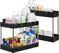 2 Pack 2 Tier Bathroom Organizer with 6 Hooks D401