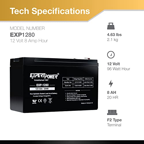 12V 8AH Sealed Lead Acid Battery F76720