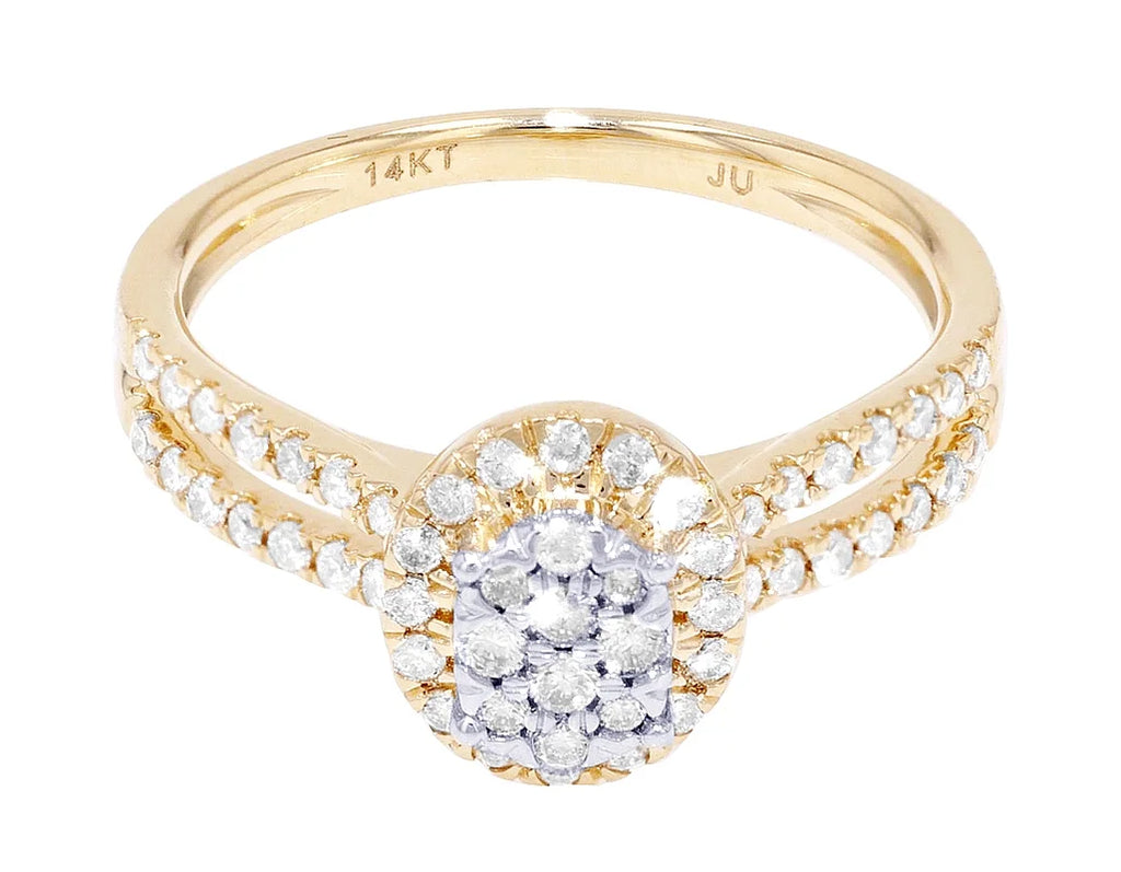 0.5 CT Diamond Engagement Ring 14K Gold Y585075