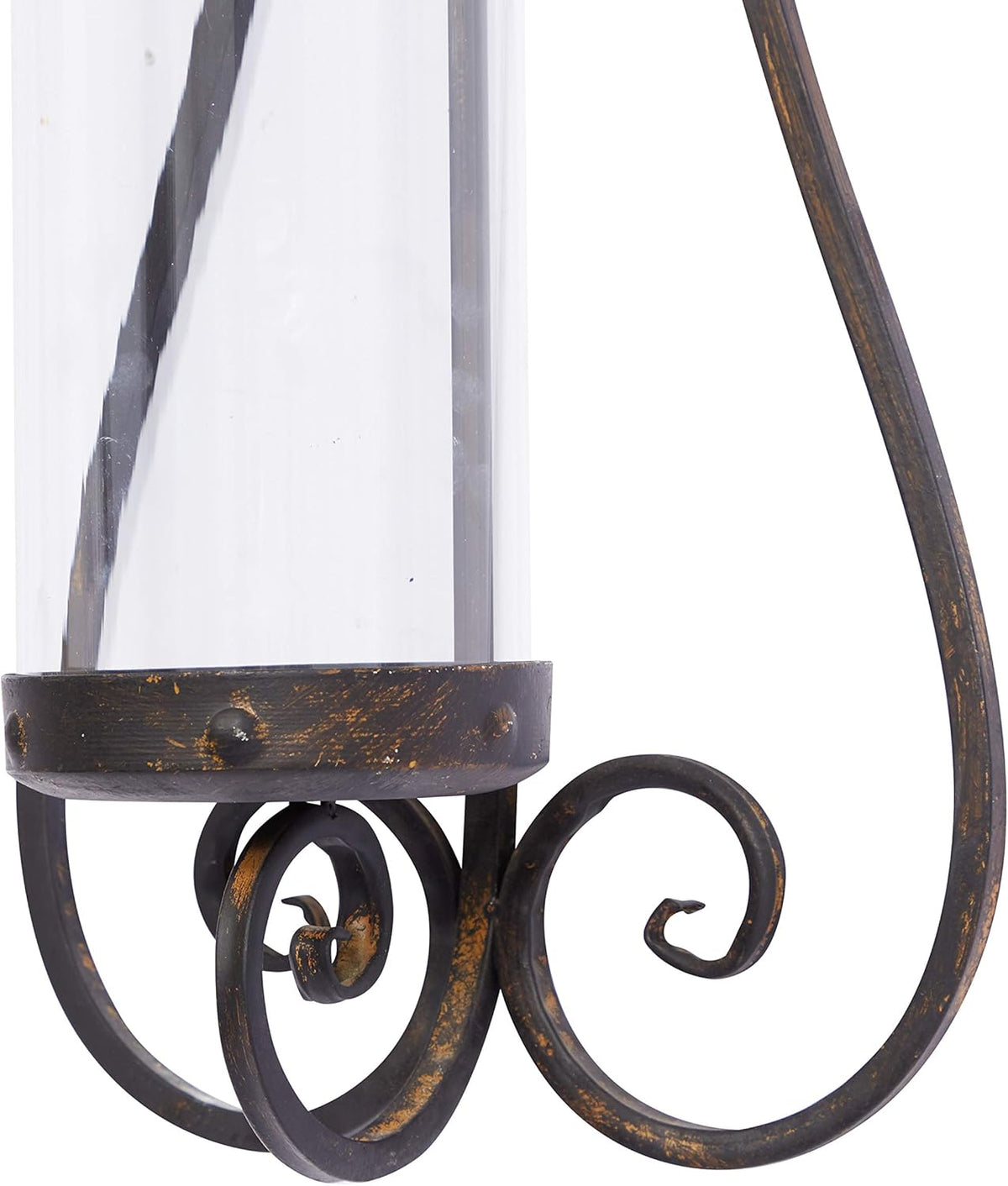 Metal Glass Candle Sconce, 7 by 27-Inch J973901