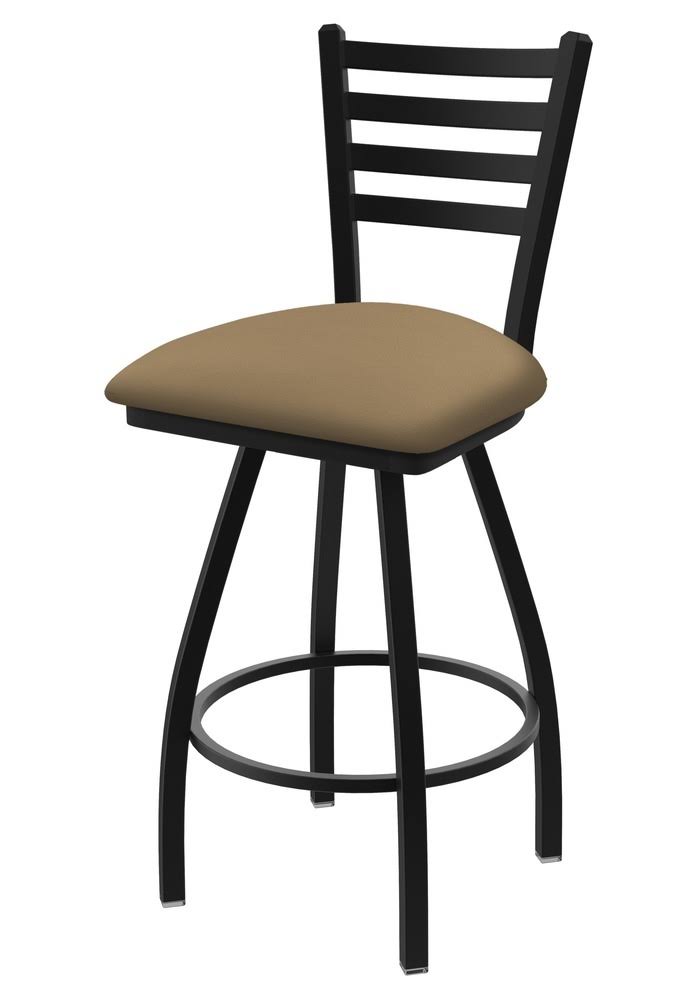 Swivel Extra Tall Bar Stool with Black Wrinkle Finish and Canter Sand Seat B287467