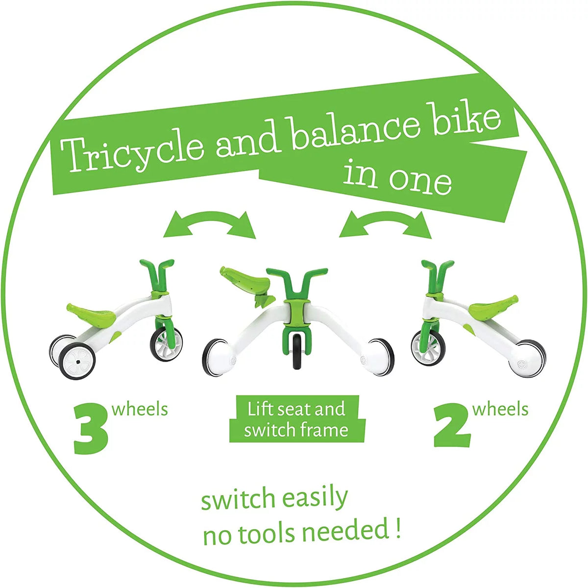 2-in-1 Balance Bike and Tricycle X93288
