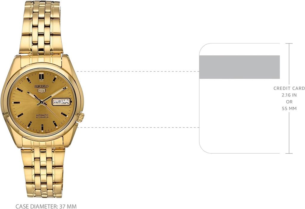 Gold Dial Gold-Tone Stainless Steel Automatic Watch S139