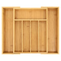 Bamboo Expandable Drawer Organizer with Dividers, Brown A18860