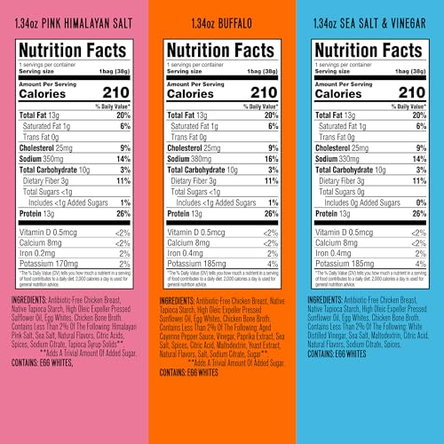 Protein Chips Variety Pack, 1.34oz Bags (Pack of 12) H60969