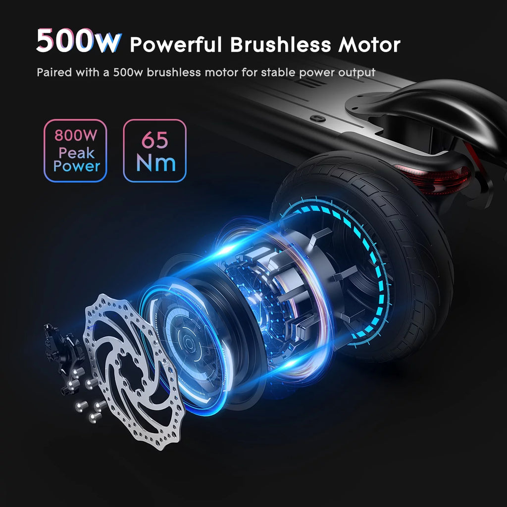 500W Foldable Electric Scooter with 10 Fat Tires Z109127