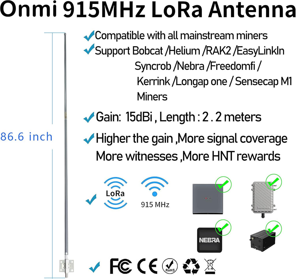 15dBi Fiberglass Antenna 86inch for LoRaWAN O66198