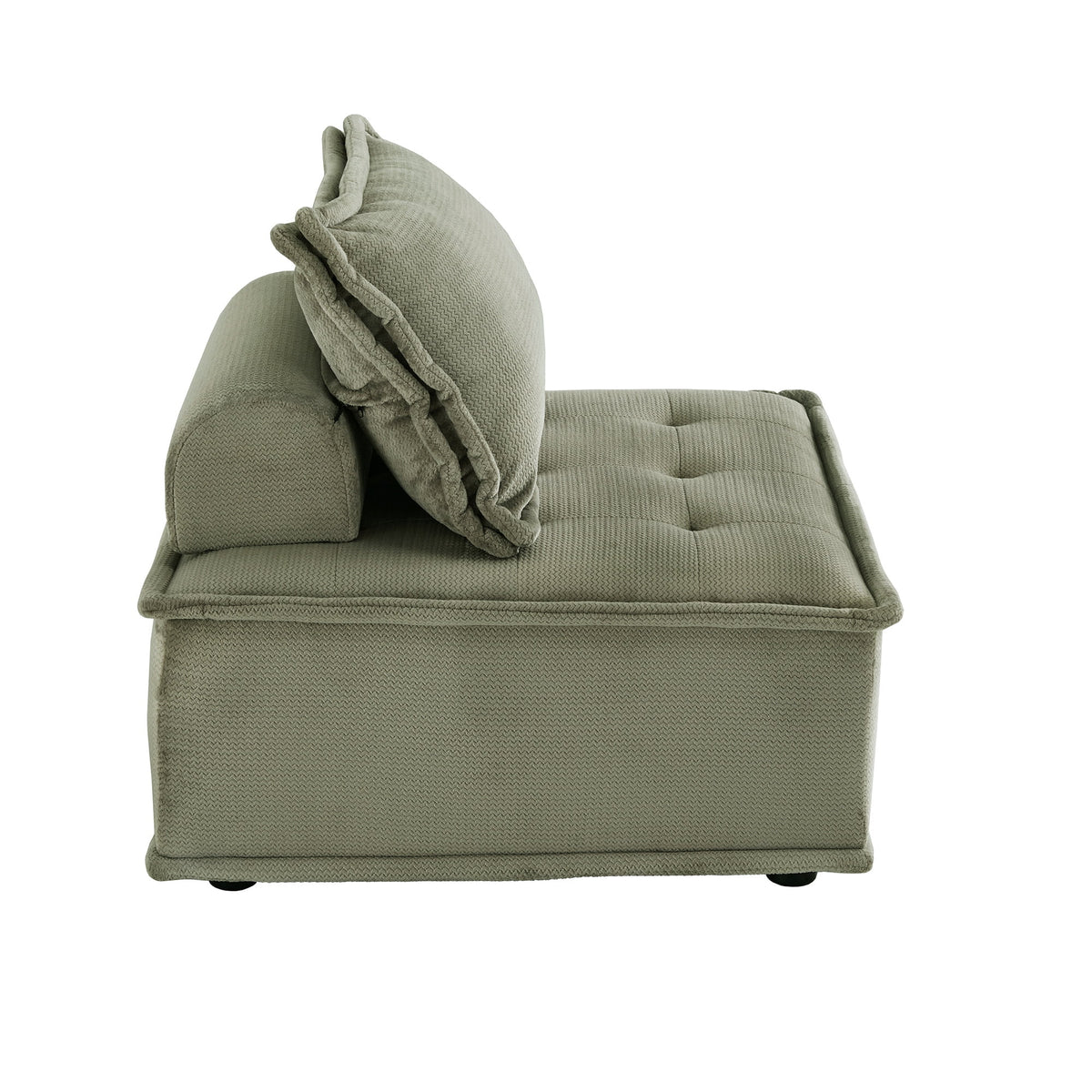 Moss Green Velvet Tufted Accent Chair A658
