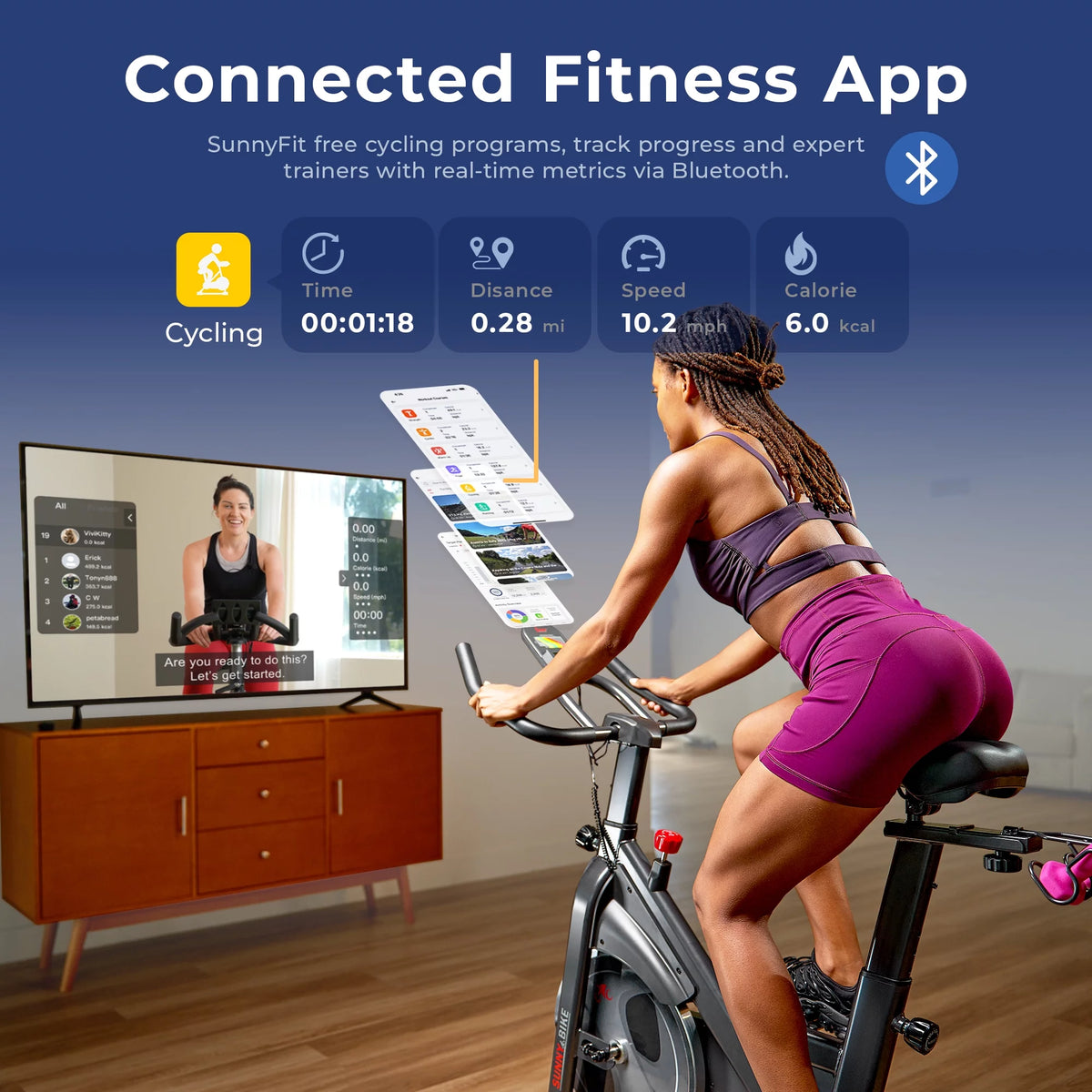 Indoor Exercise Bike with Device Mount P4847