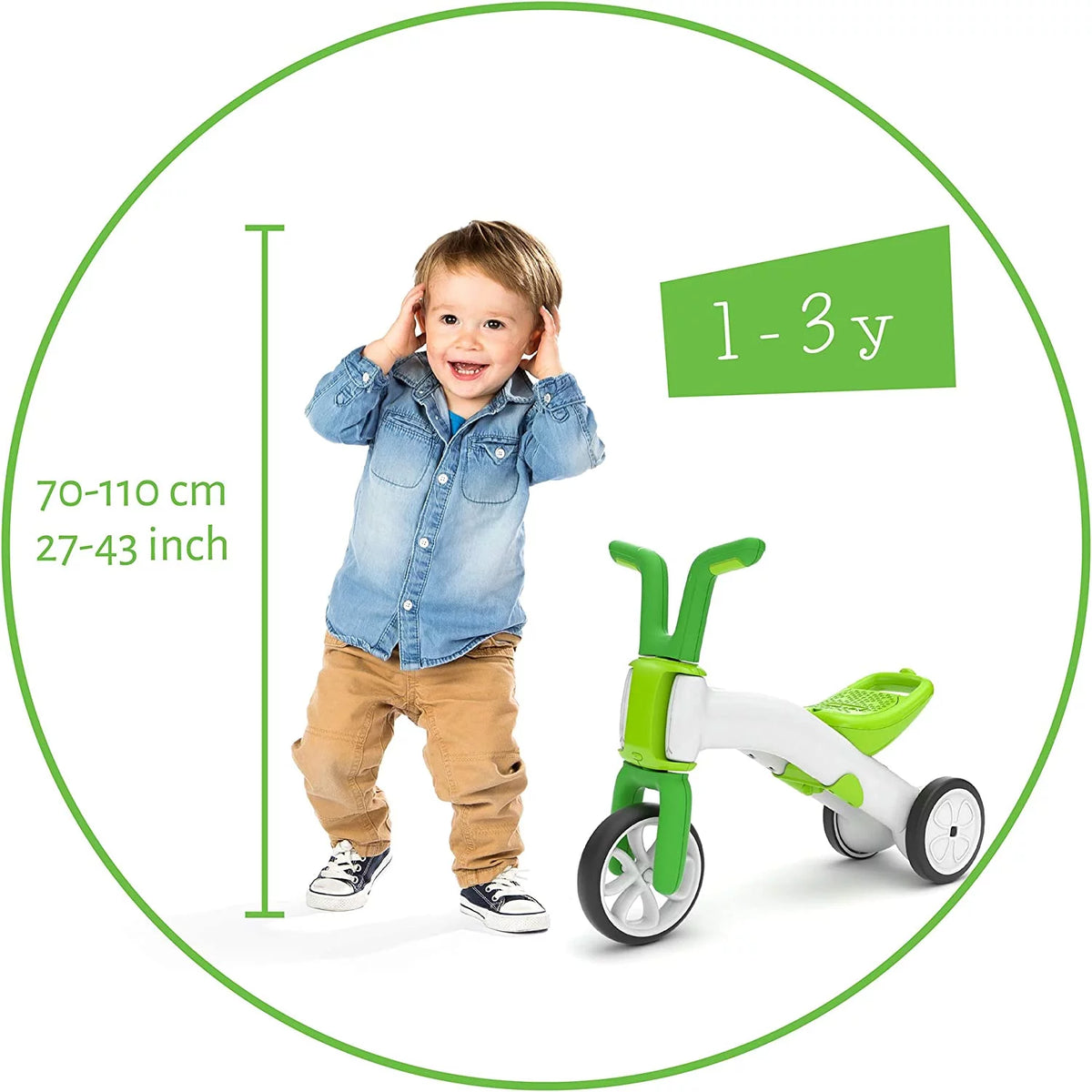 2-in-1 Balance Bike and Tricycle X93288