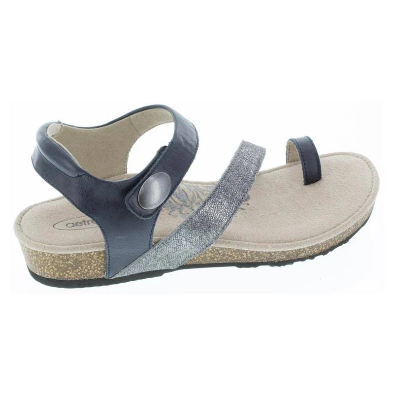 Navy Leather Shoes G8051
