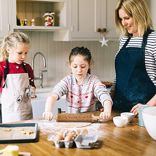 Wooden Embossed Rolling Pin G9497