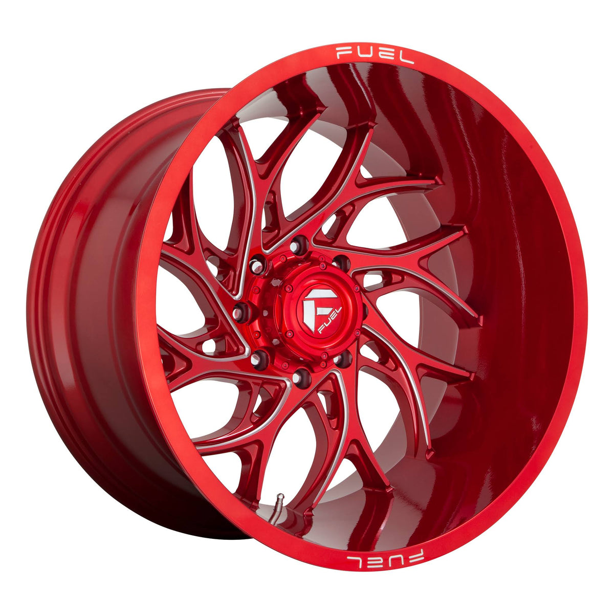 Candy Red Milled 20x10 8x165.1 -18mm Wheels L480