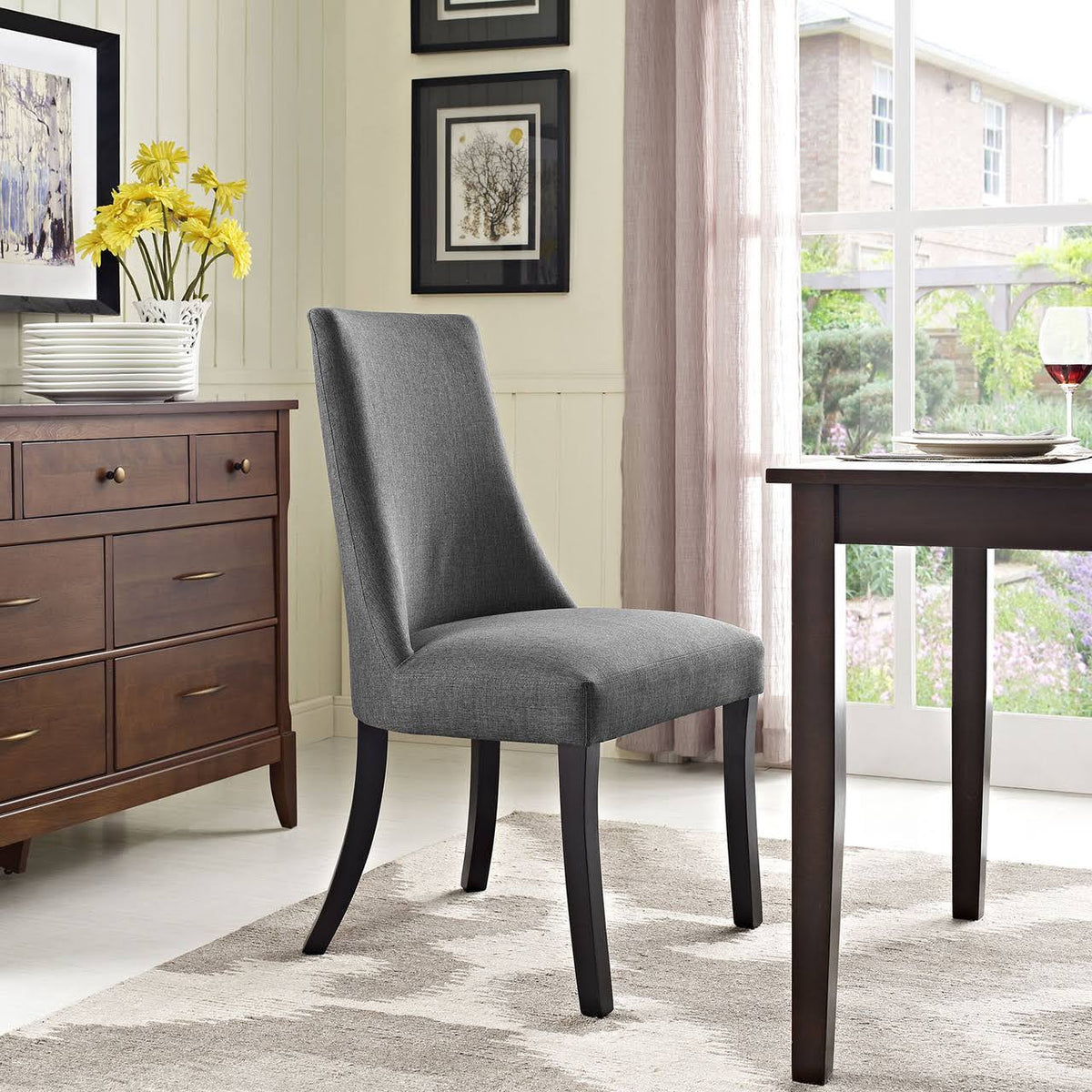 Black Vinyl Side Chair Q13095
