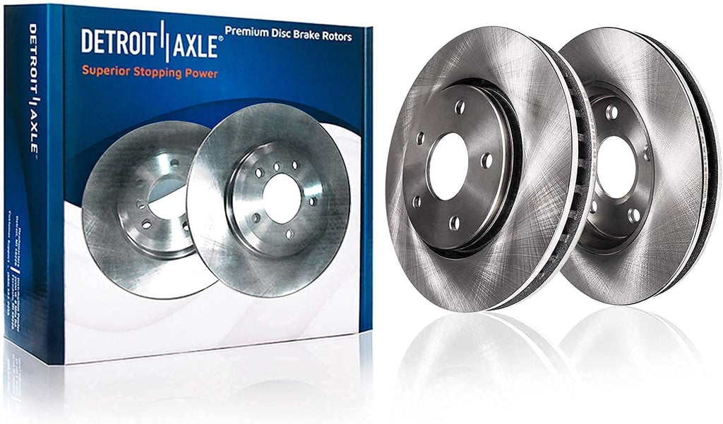 Front and Rear Disc Brake Rotors + Ceramic Brake Pads 8pc Set G153344