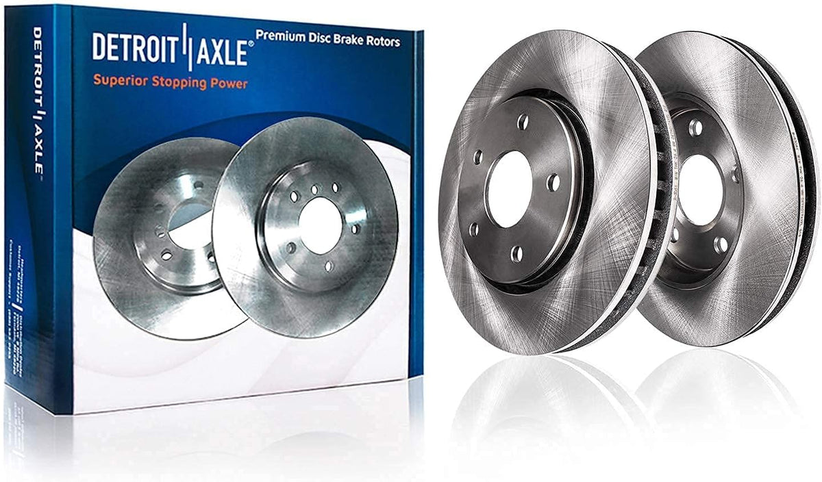 Front and Rear Disc Brake Rotors + Ceramic Brake Pads 8pc Set G153344