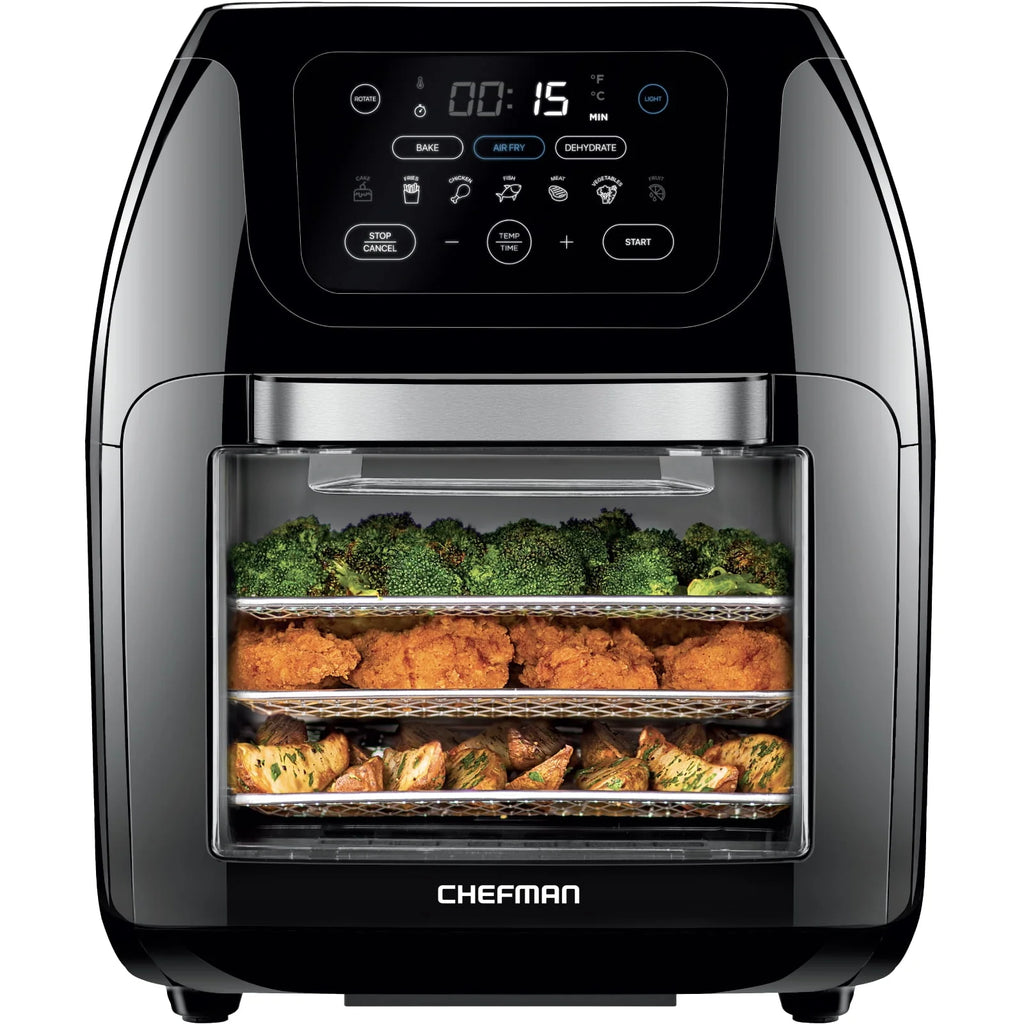 10 Qt. Digital Air Fryer+ Rotisserie, Black T934154