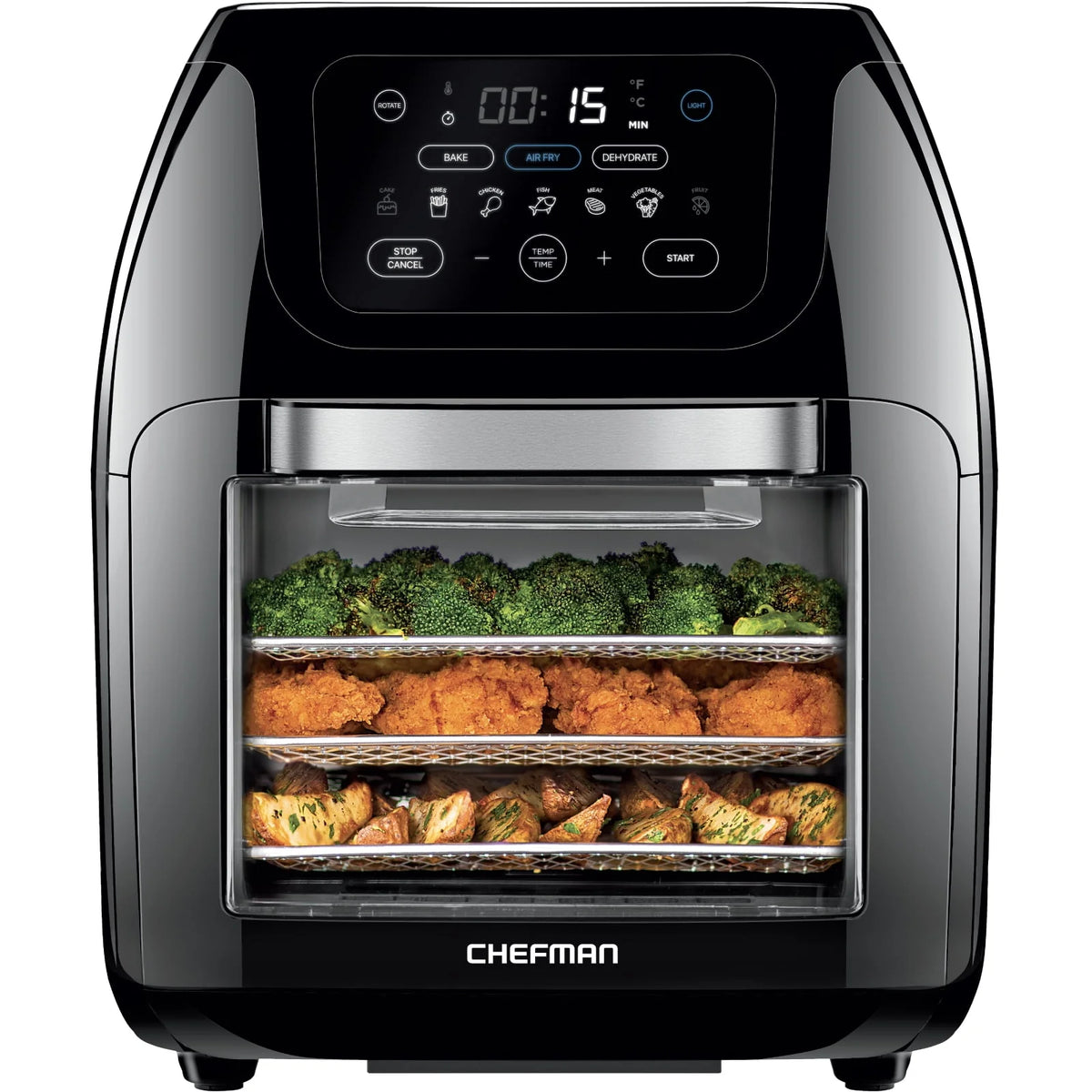 10 Qt. Digital Air Fryer+ Rotisserie, Black T934154