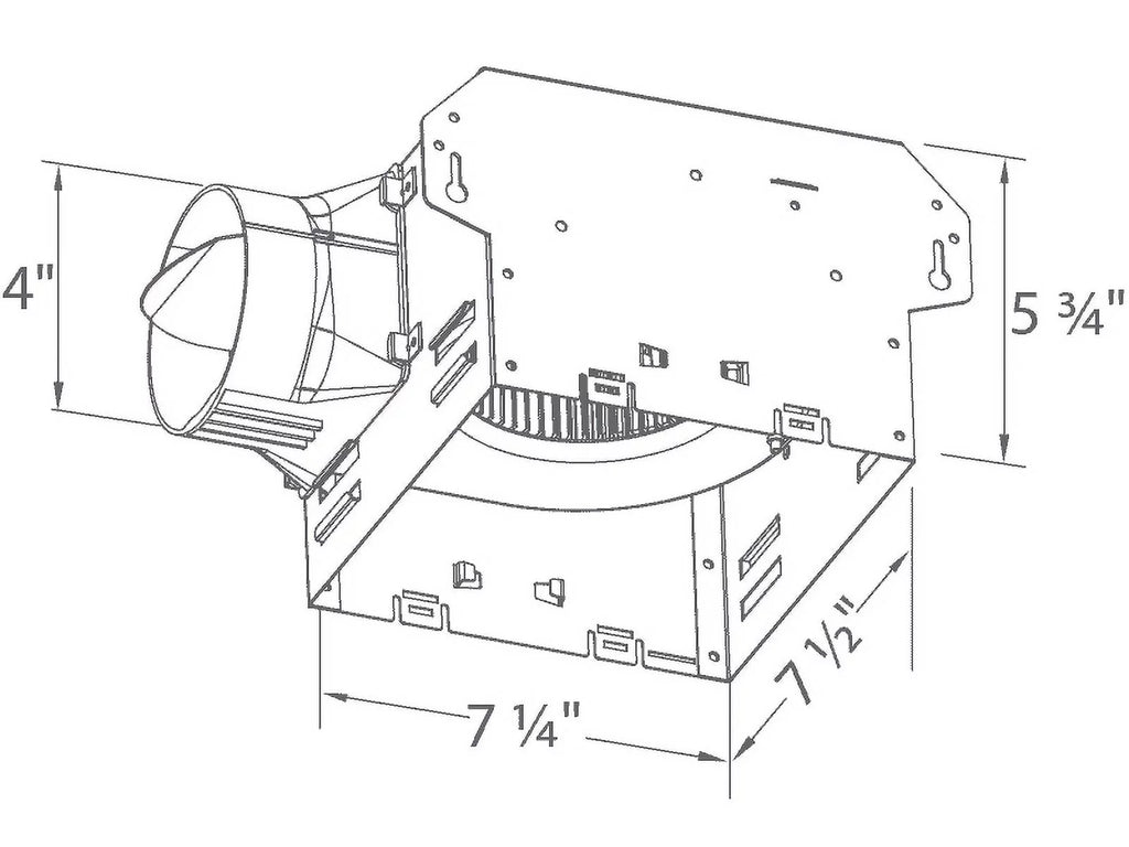 80 CFM Single Speed Exhaust Bath Fan C3400