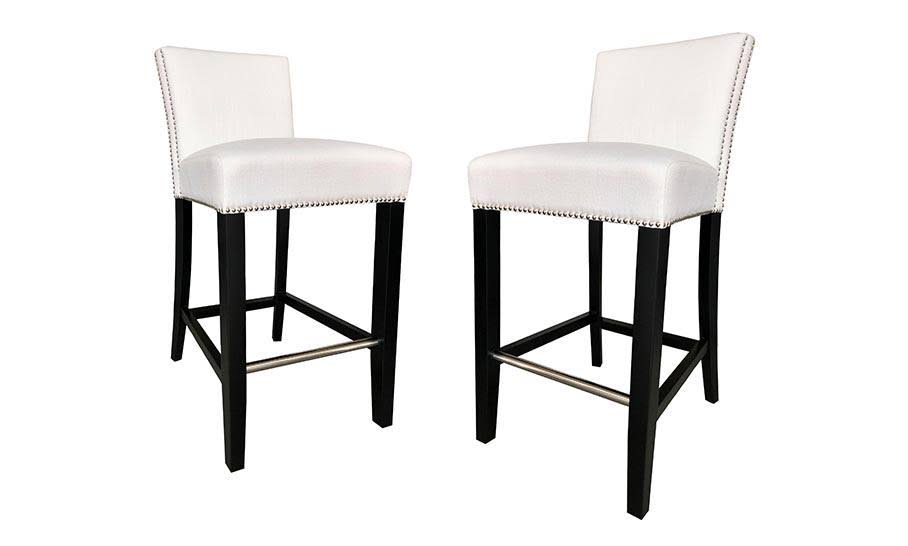 White Linen Bar Stool O49760