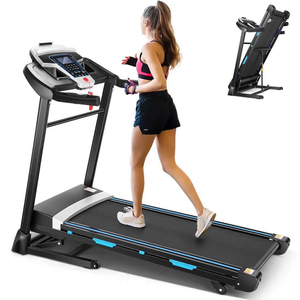 Auto Incline Treadmill with Bluetooth Speaker and LCD Display R695
