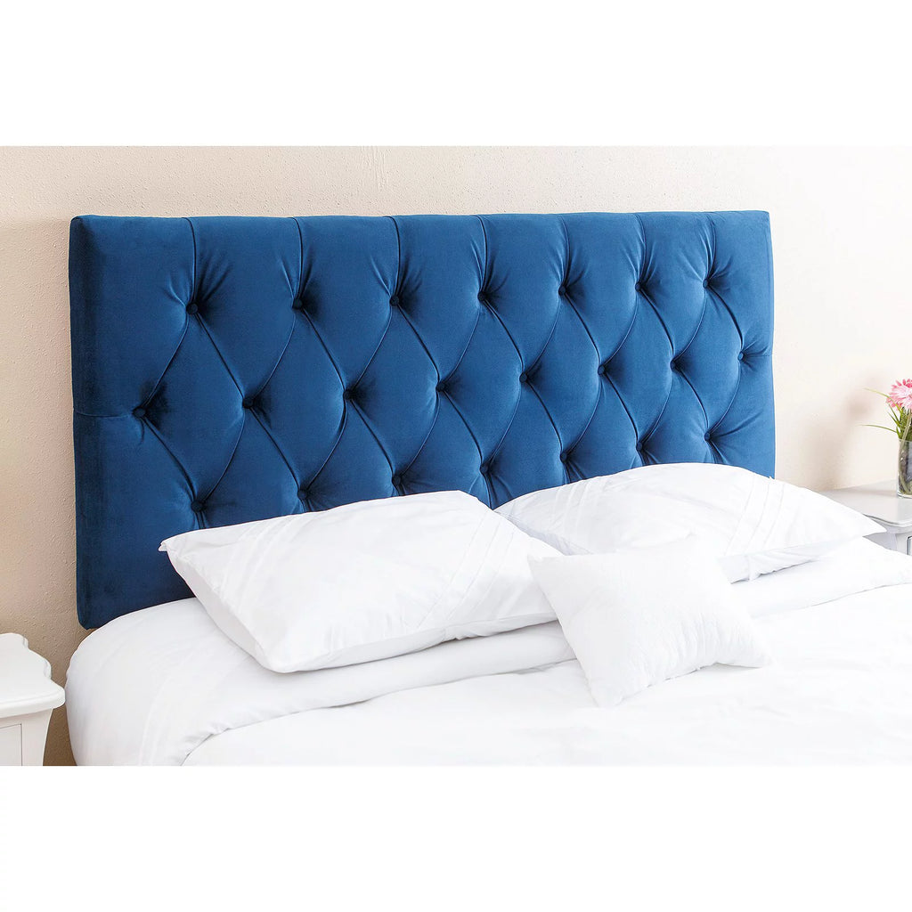 Velvet Upholstered Headboard Full/Queen Gray I983