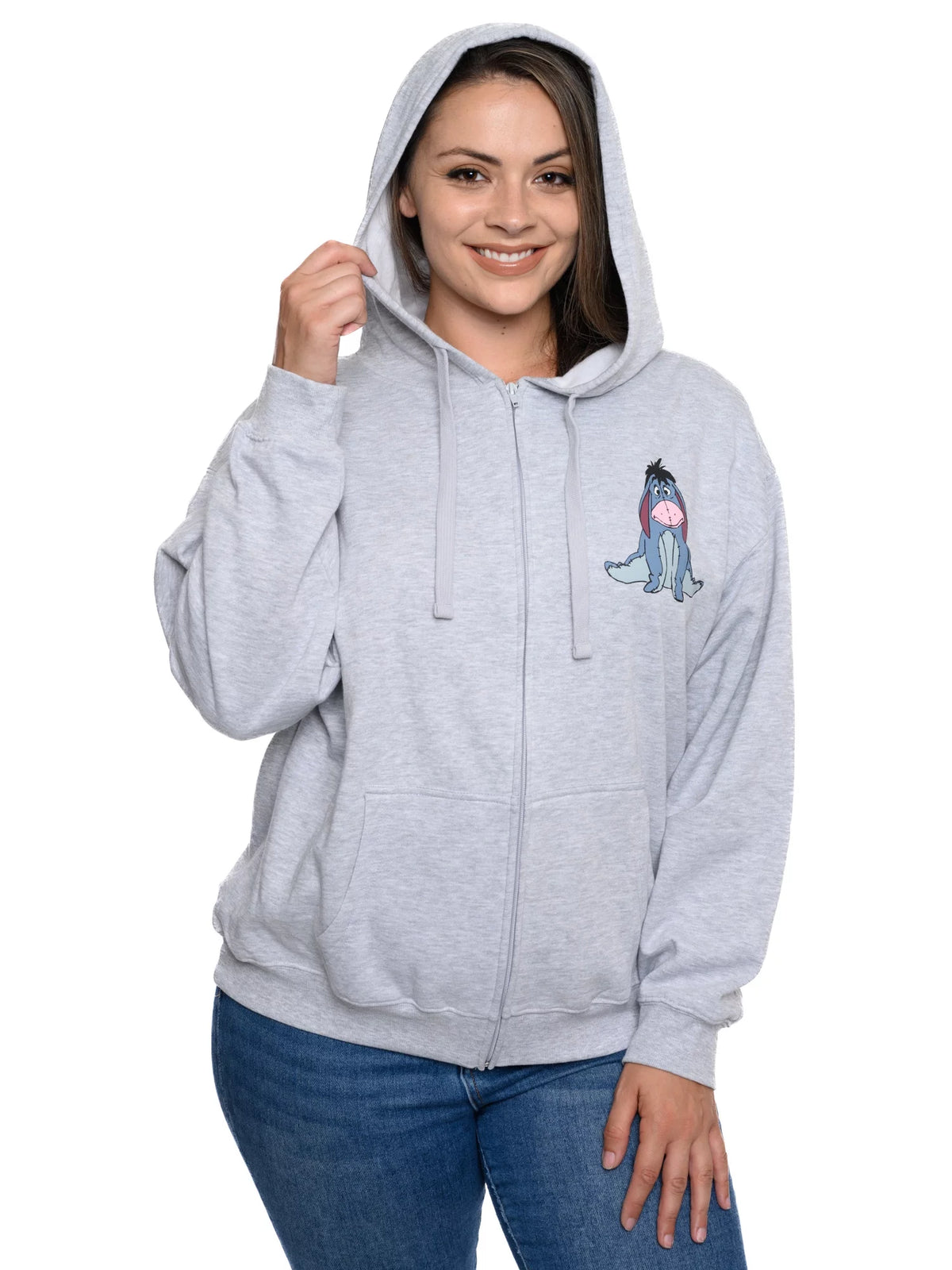 Gray Zip Up Hoodie S515