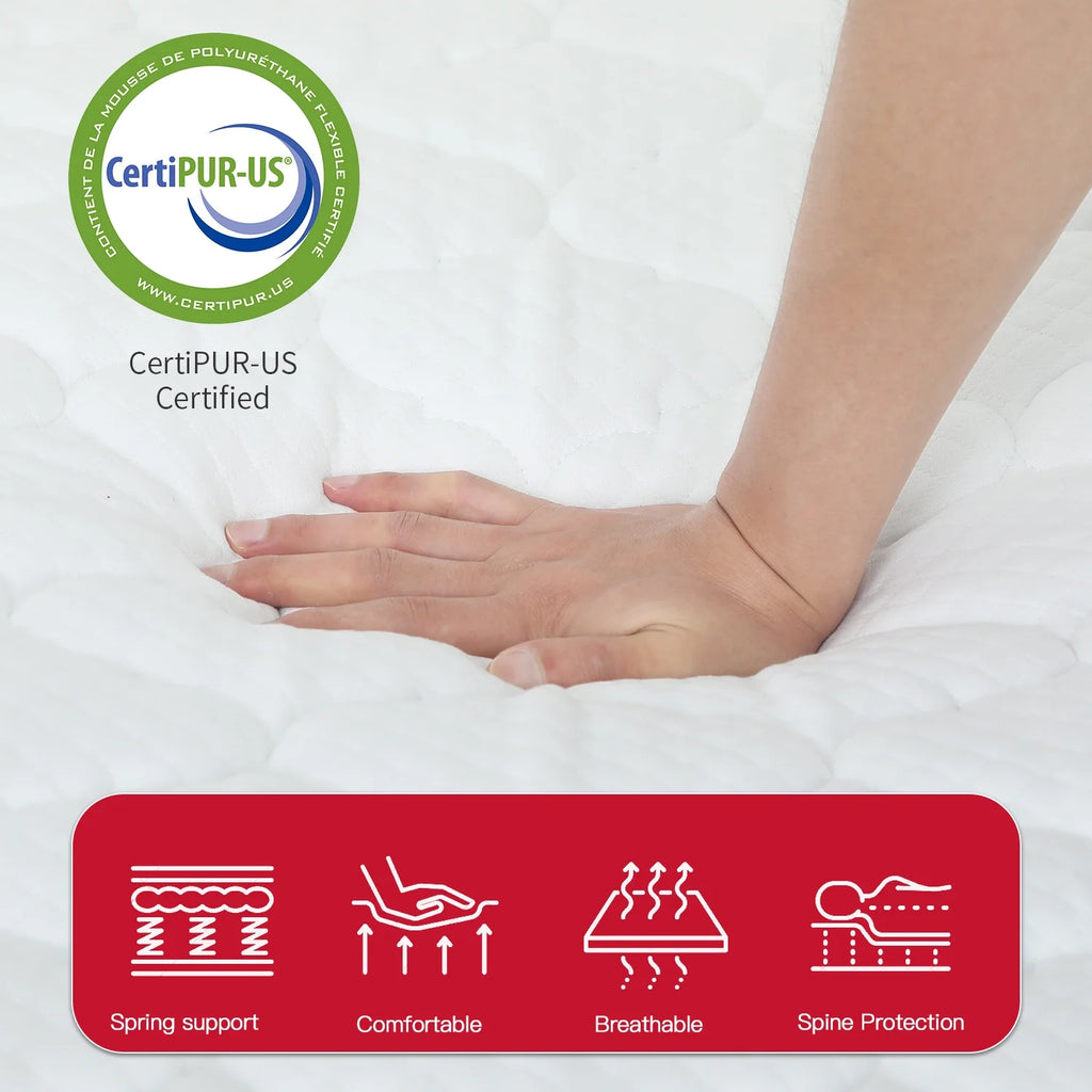 8 Inch Medium Firm Spring Full Size Mattress T6999