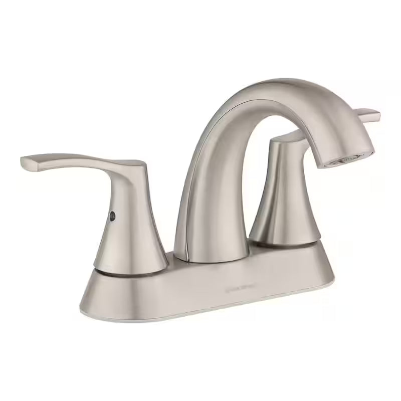 4 in. Centerset Double-Handle High-Arc Bathroom Faucet in Brushed Nickel A236