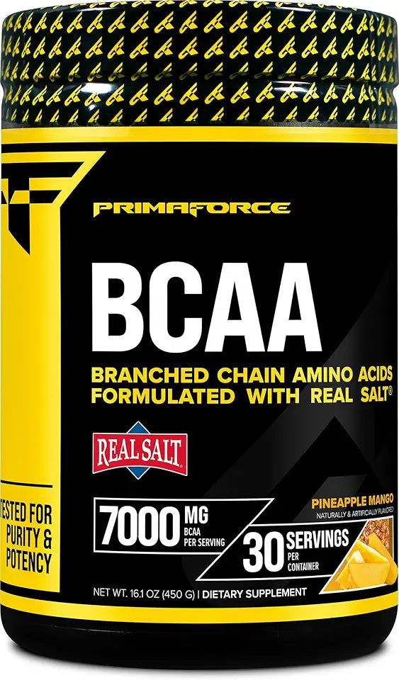 BCAA Powder Pineapple Mango 30 Servings 7000MG 2:1:1 Amino Acids Post-Workout Recovery Drink D796621