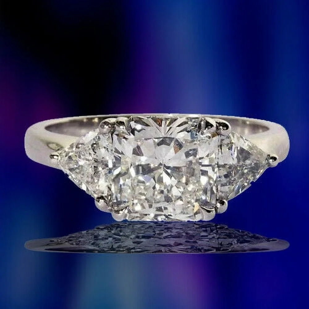 GIA Certified Radiant Cut Engagement Ring 2.25 Carat E Color VS1 N243672