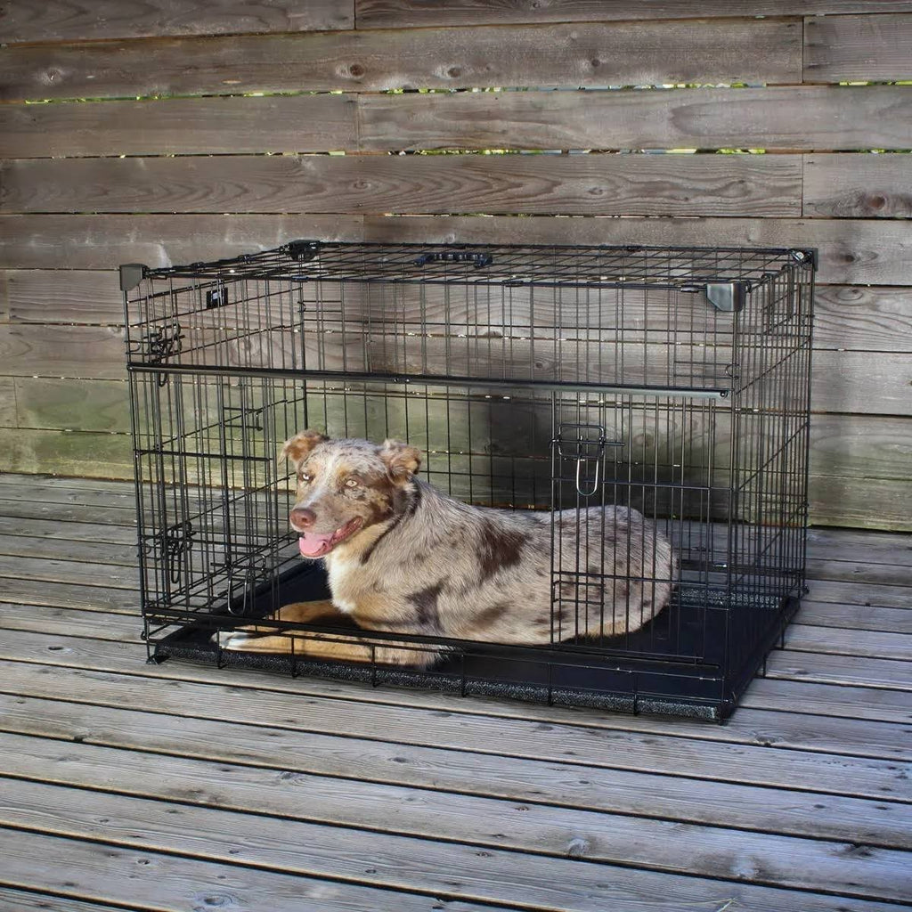 36 inch Sliding Double Door Wire Dog Crate Q344