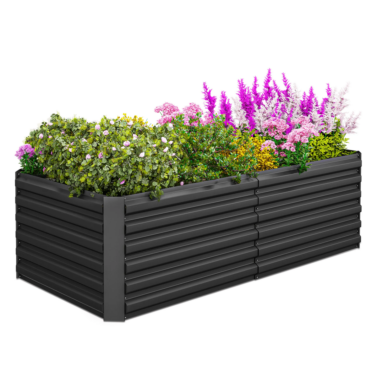 Black Metal Raised Garden Bed E175327