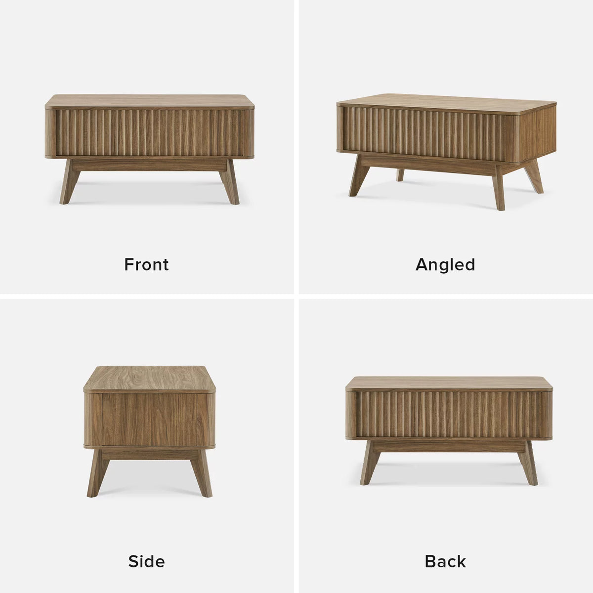 Walnut Lift Top Coffee Table with Storage N6838