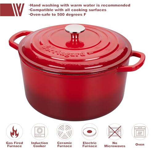 4.5 Quart White Enameled Cast Iron Dutch Oven A5748