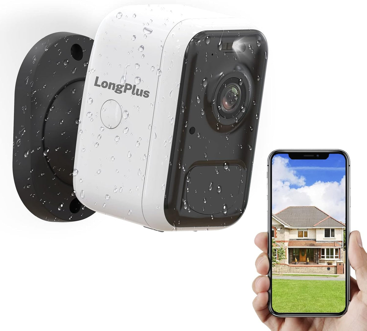 Battery Powered WiFi Security Camera with Night Vision M53954