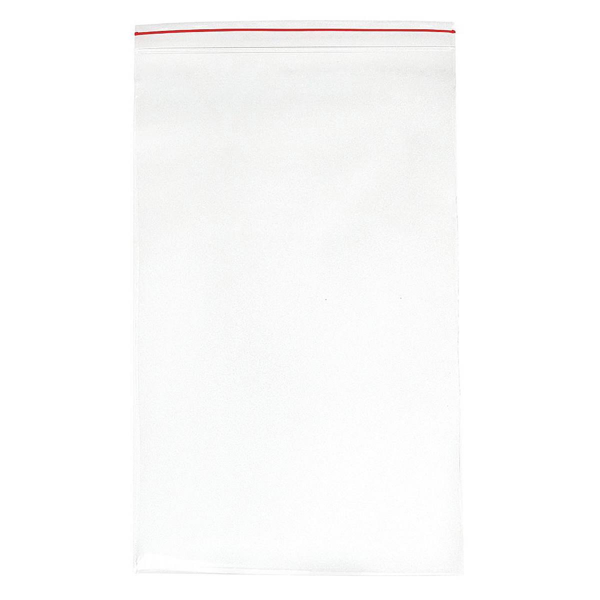 Reclosable Poly Bag with Zip Seal, Pack of 250 L88539