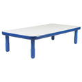 Royal Blue Rectangular Table with Legs W752981