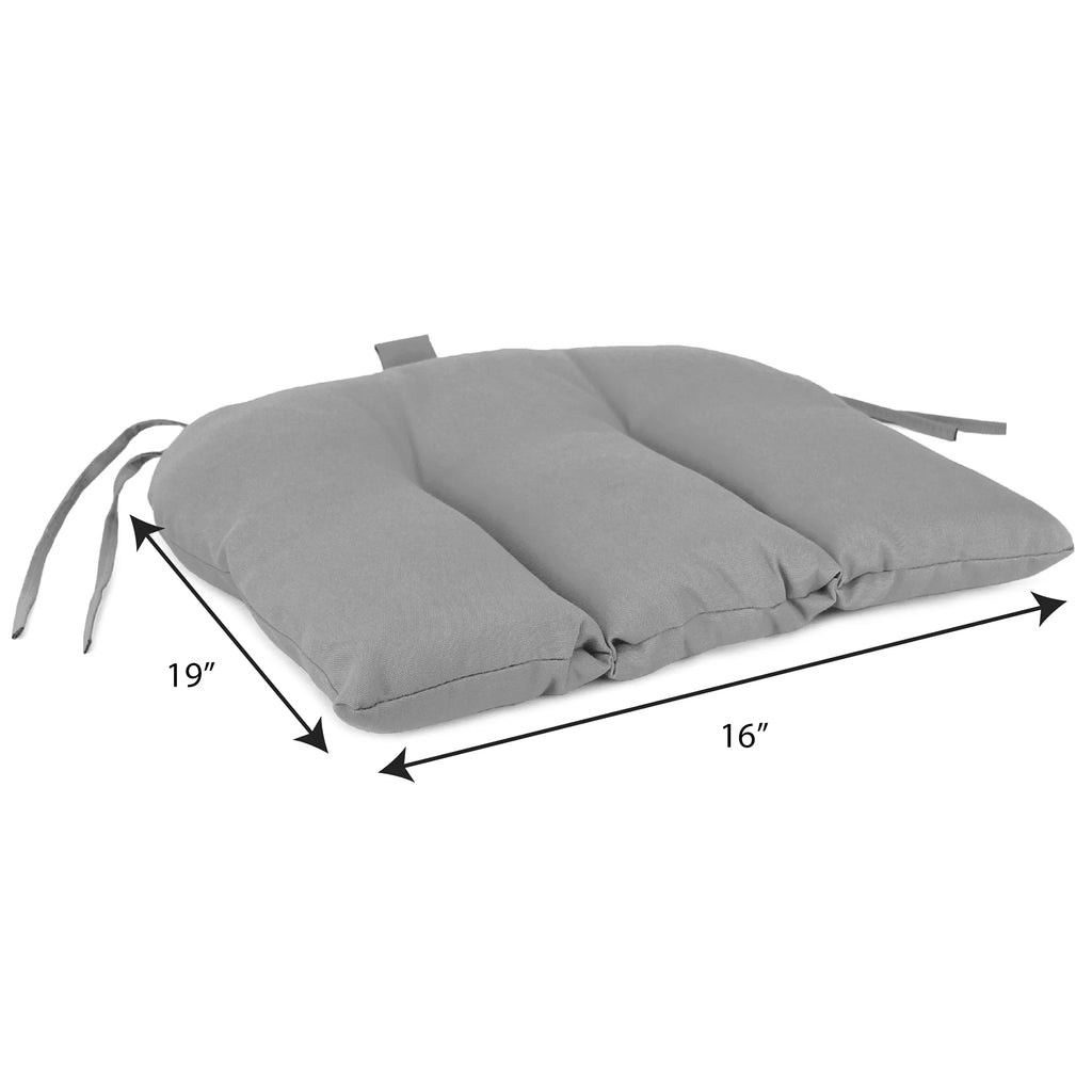 Multicolor Floral Rectangular Outdoor Chair Seat Cushion with Ties Q259